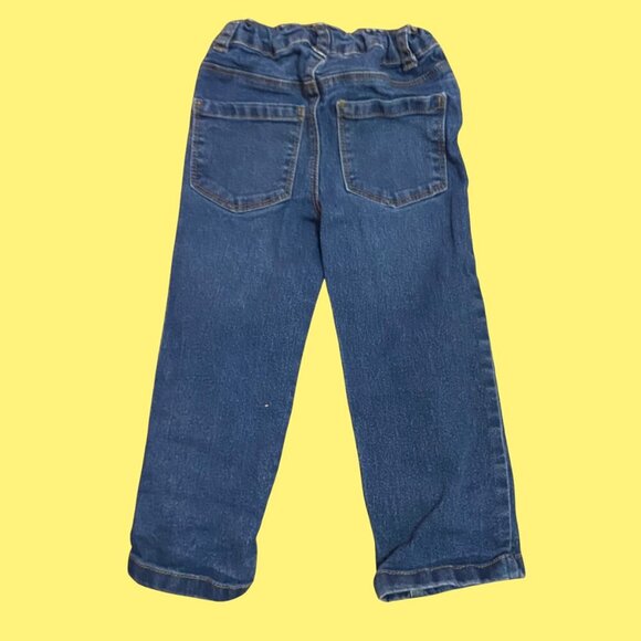 George Toddler Boys/Girls Blue Denim Jeans Size 3T Adjustable Waist Straight Leg - Picture 3 of 7